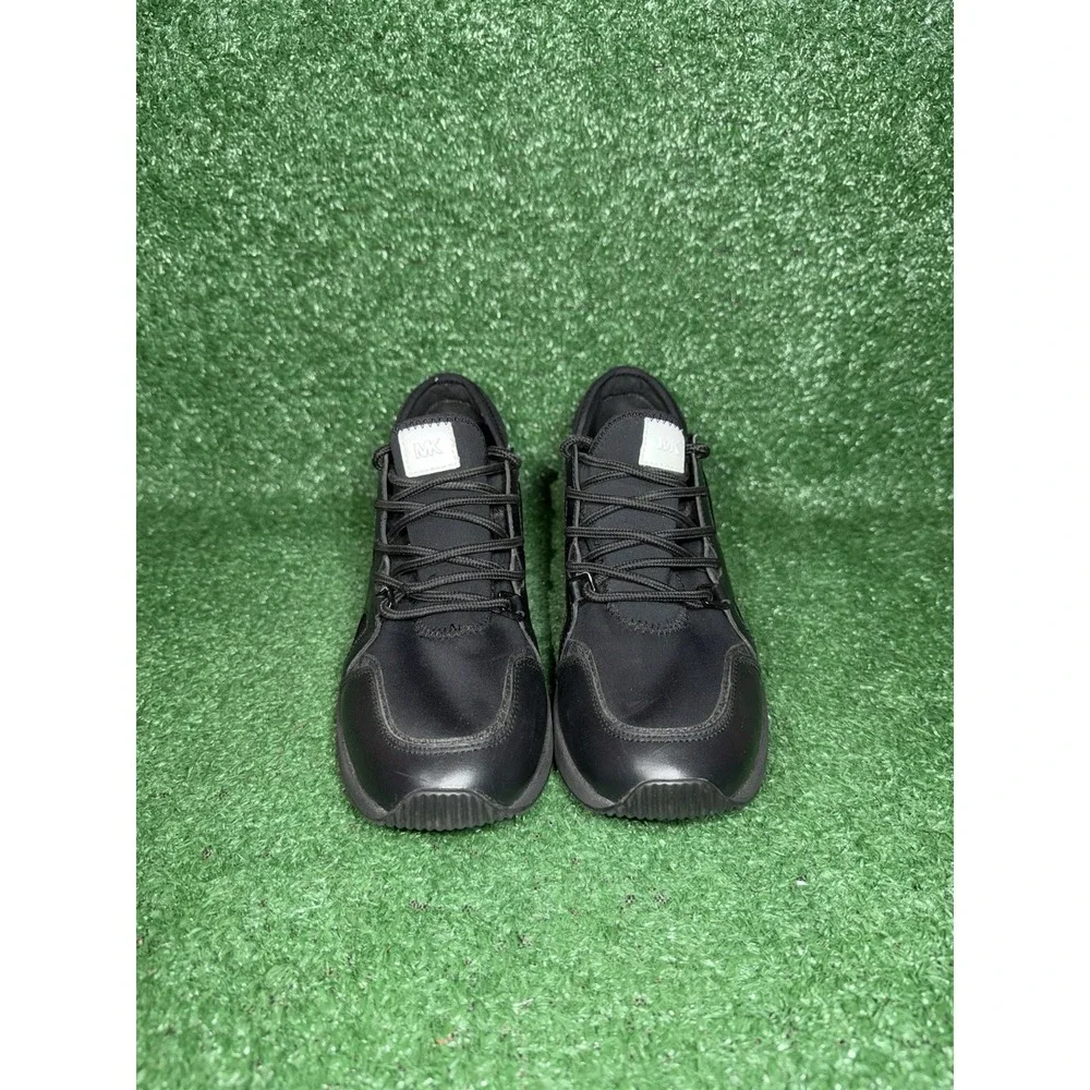 Michael Kors Shoes Womens Size 6 Liv Wedge Black Leather Comfort Sneakers